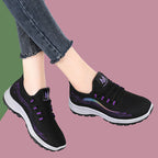 Damen Atmungsaktive Fitness-Sneaker mit rutschfester Außensohle R&B