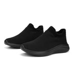 Damen Bequeme Slip-On Laufschuhe mit weich gefüttertem Kragen
