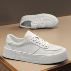 Damen modische Sneakers mit dämpfender Plattformsohle und hochwertigem Leder R&B