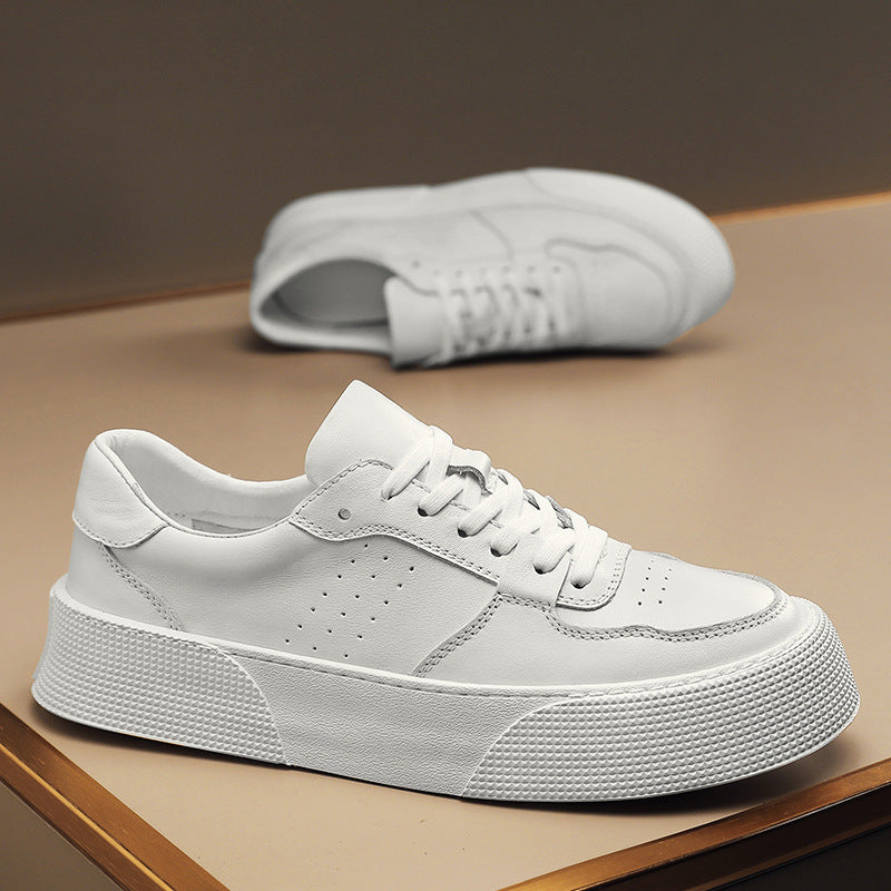 Damen modische Sneakers mit dämpfender Plattformsohle und hochwertigem Leder R&B