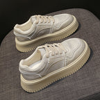 Damen sportliche Sneakers mit dicker, stoßdämpfender Sohle R&B