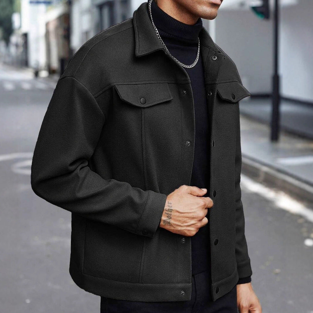 Herren moderne Freizeitjacke im lässigen Schnitt R&B