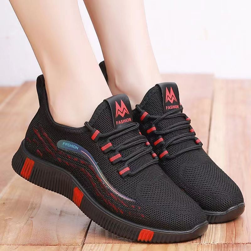 Damen Sportliche Sneaker mit atmungsaktivem Obermaterial und rutschfester Sohle R&B