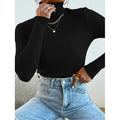 Damen Rollkragenpullover mit modernem Rippdesign R&B