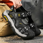 Damen Sportliche Trekkingsandalen mit verstellbaren Riemen und rutschfester Sohle R&B