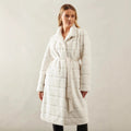 Damen Markante Kuscheljacke mit eingefasstem Gürtel R&B
