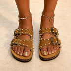 Damen Komfortable Clogs mit modischem Nieten-Design