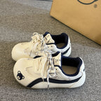 Damen Sportliche Sneakers mit Bärenapplikation und atmungsaktiver Sohle