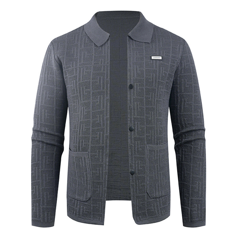 Herren modische Strickjacke mit einzigartigem Muster R&B
