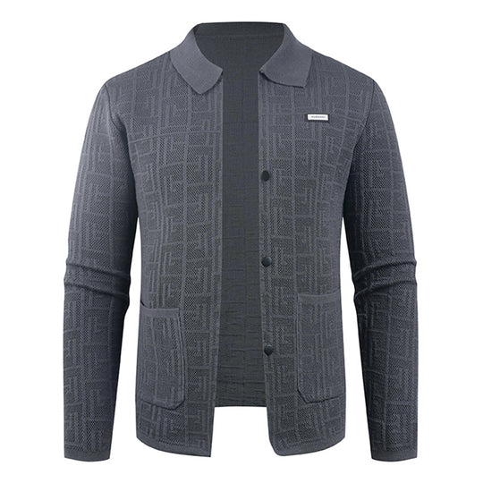 Herren modische Strickjacke mit einzigartigem Muster R&B