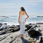 Damen figurbetontes Netzkleid mit raffiniertem Muster R&B