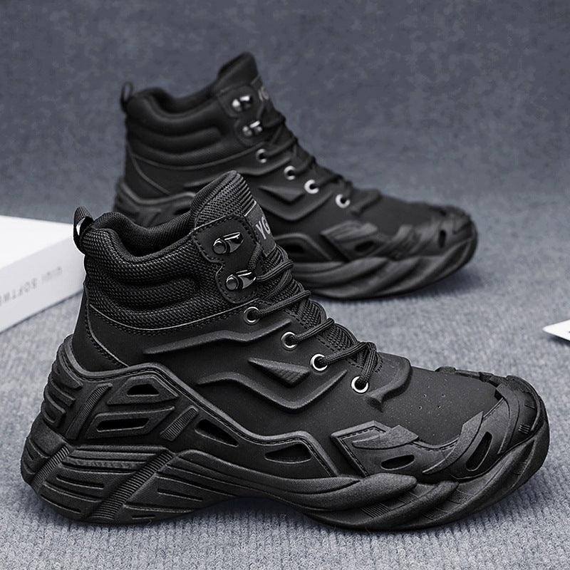 Damen Sportliche hohe Sneakers mit dämpfender Sohle und atmungsaktivem Obermaterial R&B