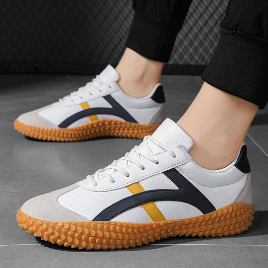 Unisex nan retro-urbaner Mesh-Sneaker mit profilierter Gummilaufsohle und Veloursleder-Zehenkappe R&B