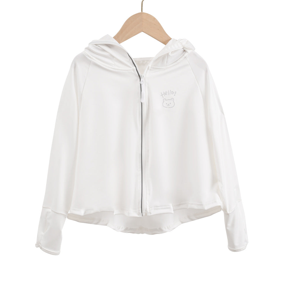 Damen Leichte Kapuzenjacke mit verspieltem Motiv R&B