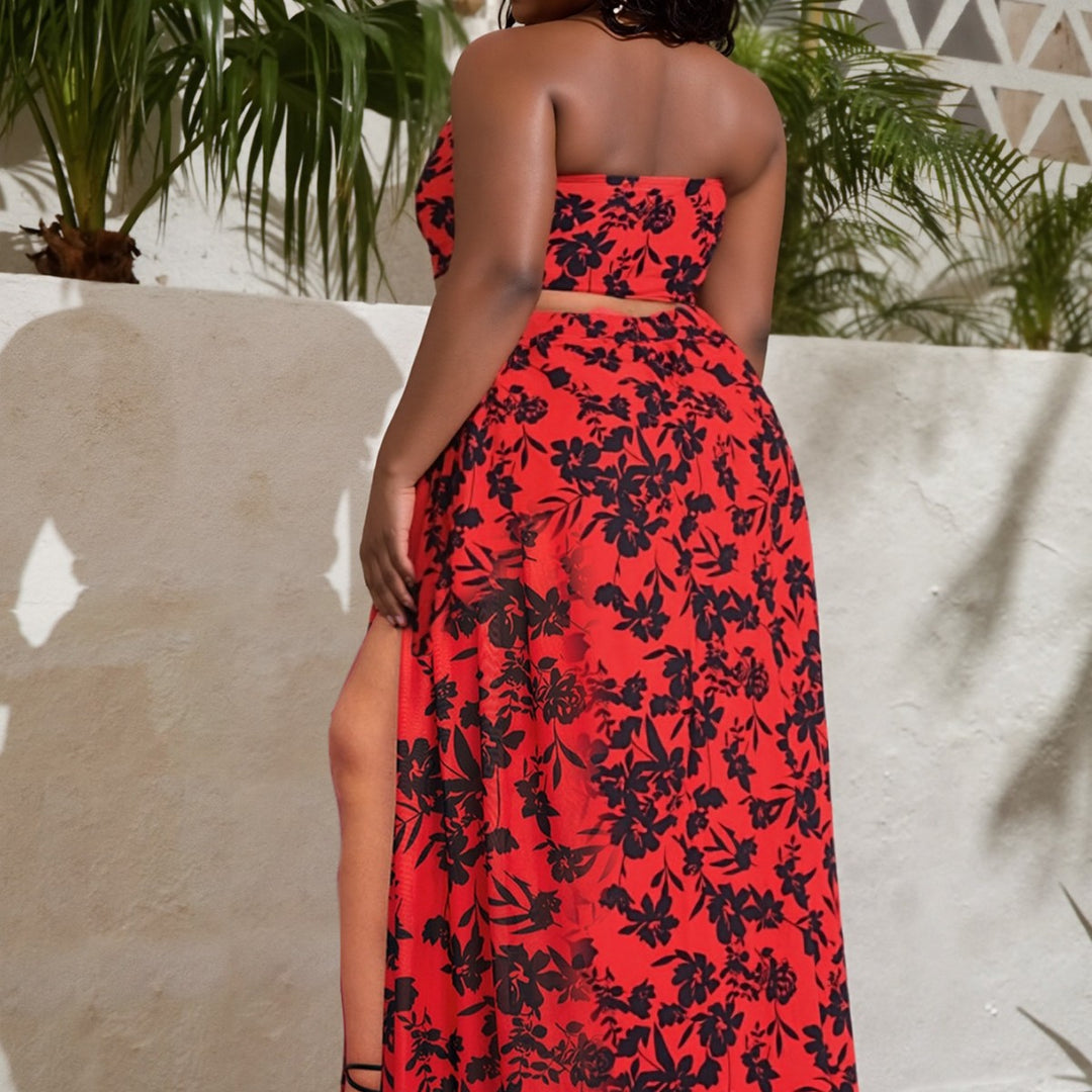 Damen Sommerliches Cut-Out Strandkleid R&B