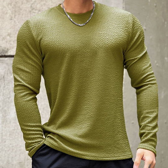 Herren Langarmshirt mit strukturiertem Gewebe R&B