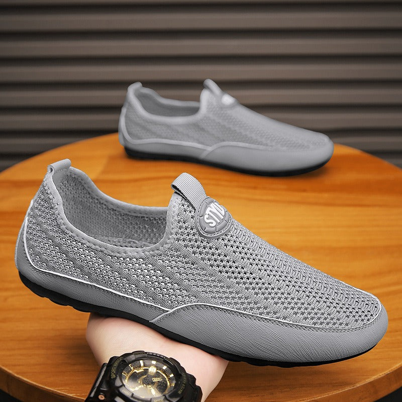 Damen Bequeme Slip-On Sneakers mit atmungsaktivem Mesh-Obermaterial R&B