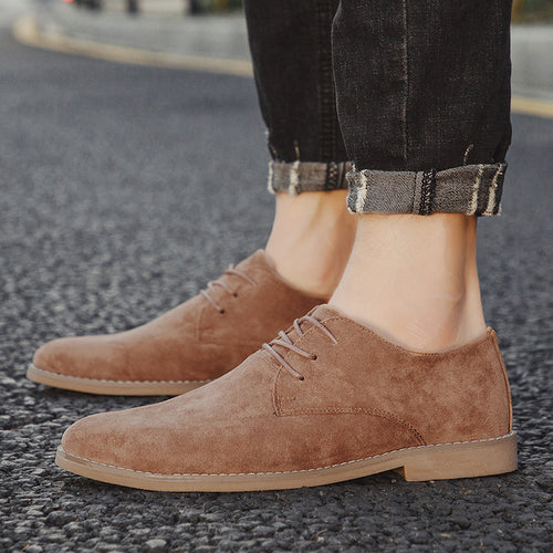 Herren Elegante Schnürschuhe aus weichem Wildleder R&B