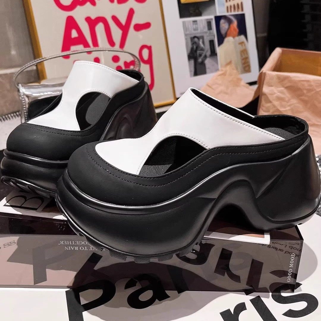Damen modische Clogs mit konturierter Sohle R&B