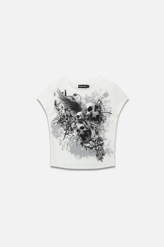 Damen Grafisches T-Shirt mit auffälligem Design R&B