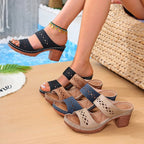 Damen Luftige Freizeit-Sandalen mit elegantem Riemendesign R&B