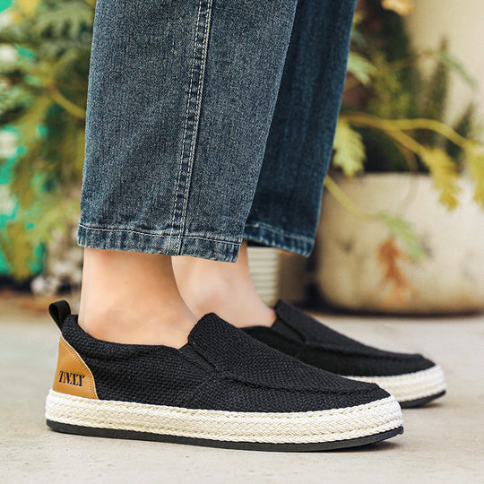 Damen Slip-On Freizeitschuhe mit komfortablem Textil-Obermaterial und rutschfester Sohle R&B