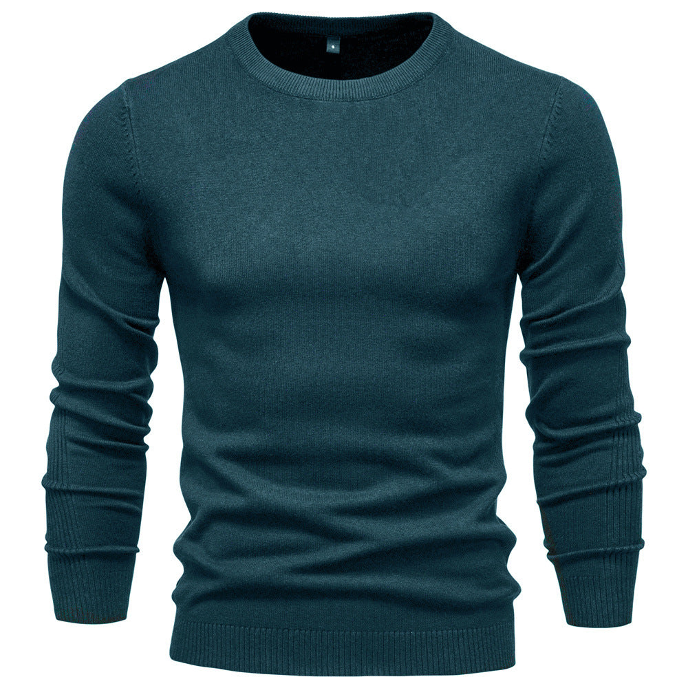 Herren Rundhals Pullover aus hochwertiger Baumwolle R&B