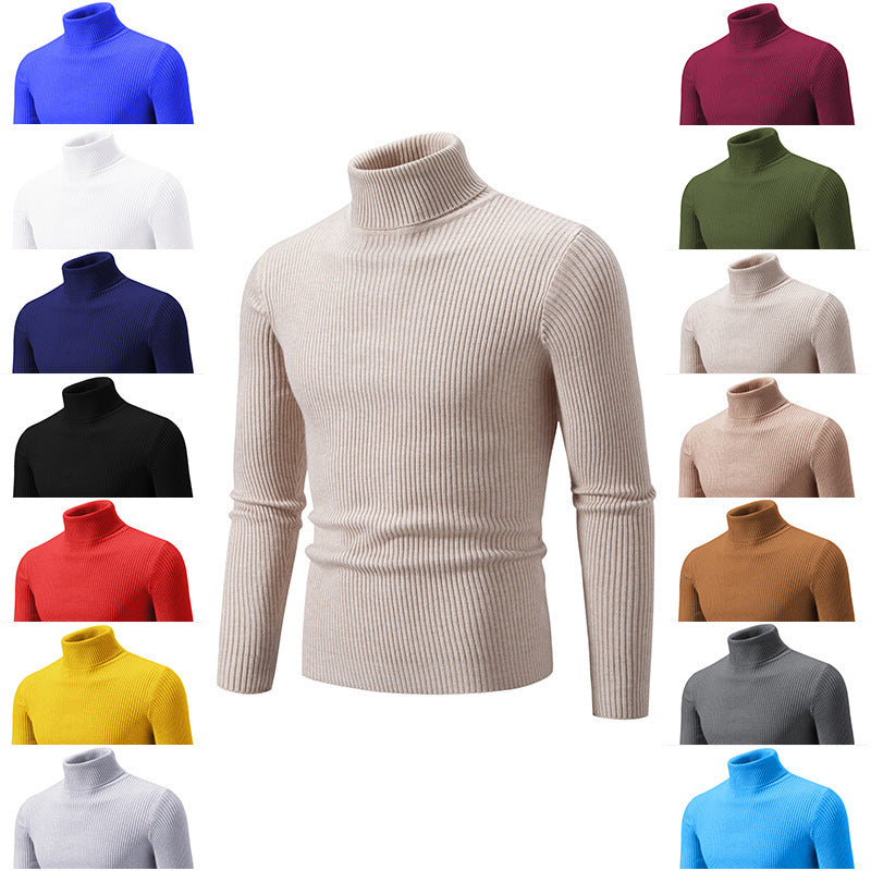 Herren Rollkragenpullover aus feinem Rippstrick R&B 1758806066