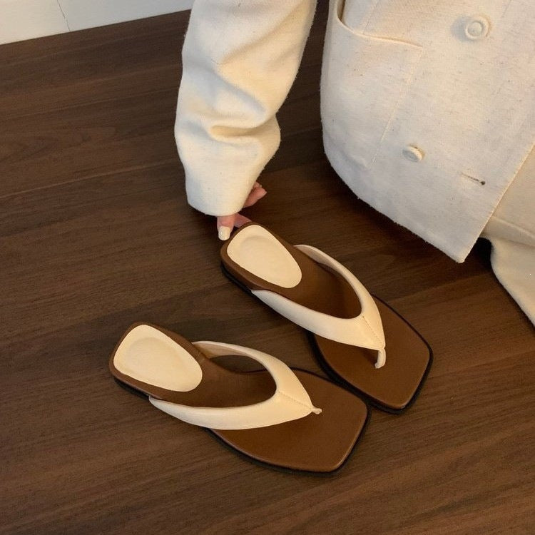 Damen Zehentrenner mit elegantem minimalistischen Design und komfortablen Fußbetten EB