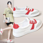Damen Freizeit Sneakers mit modischem Farb- und Materialmix R&B