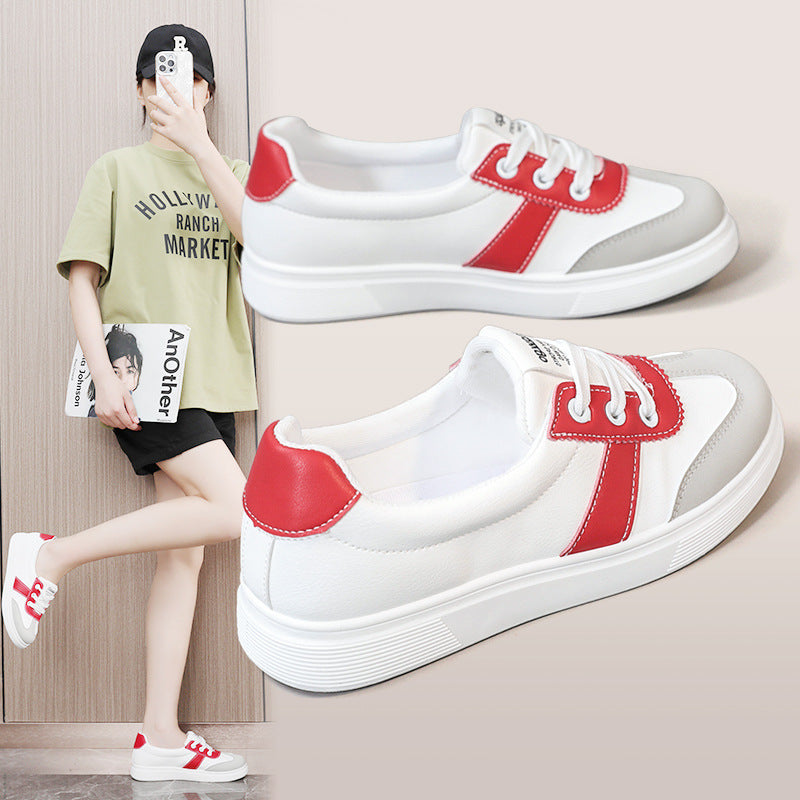 Damen Freizeit Sneakers mit modischem Farb- und Materialmix R&B
