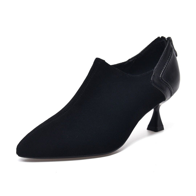 Damen spitze Slipper mit elegantem Absatz R&B