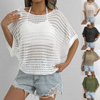Damen luftiges Netz-T-Shirt R&B