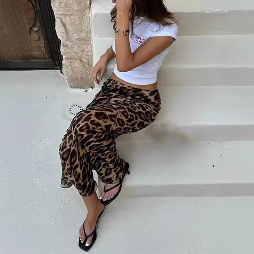 Damen Maxirock im eleganten Animal-Print mit hohem Bund R&B
