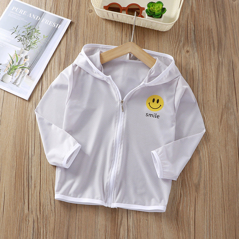 Unisex nan Kinder leichte Kapuzenjacke mit atmungsaktivem Meshstoff und durchgehendem Reißverschluss  R&B