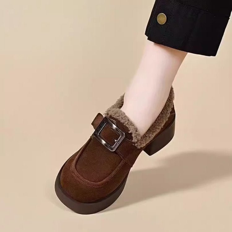 Damen Bequeme Stiefeletten mit komfortablem Innenfutter und dekorativem Schnallenverschluss R&B