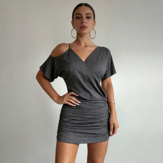 Damen Wickeloberteil mit raffiniertem Schnitt und lässigem Rüschendesign R&B