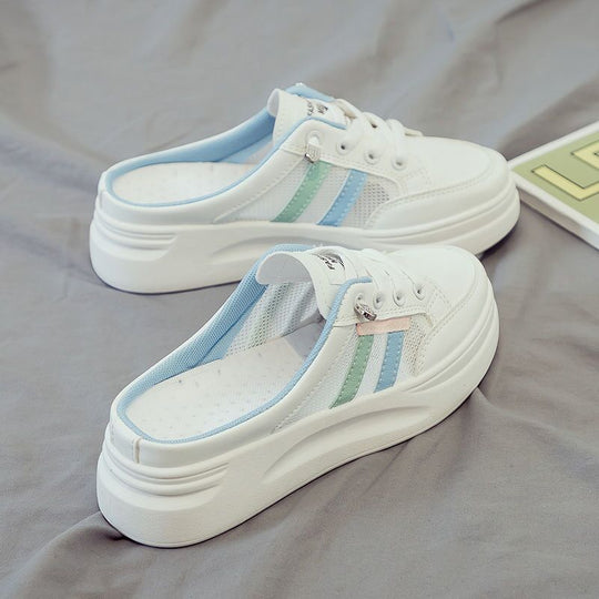 Damen Slip-On Sneakers mit atmungsaktiver Netzstruktur und bequemer Sohle R&B