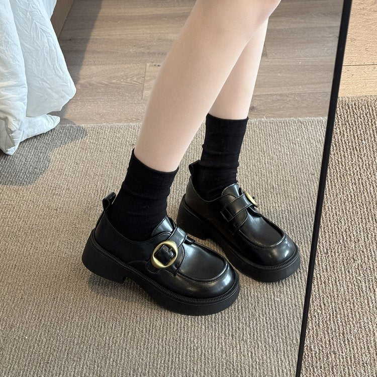 Damen elegante Loafers mit dekorativem Schnallenverschluss und rutschfester Sohle R&B