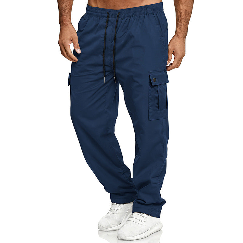 Herren nan lockere Cargo-Hose mit elastischem Bund und Kordelzug R&B