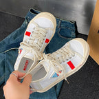 Damen Sportliche Sneaker mit Kontrastnähten und hochwertigem Material R&B