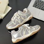 Damen Atmungsaktive Fitness-Sneaker mit flexiblem Mesh-Obermaterial und rutschfester Sohle R&B