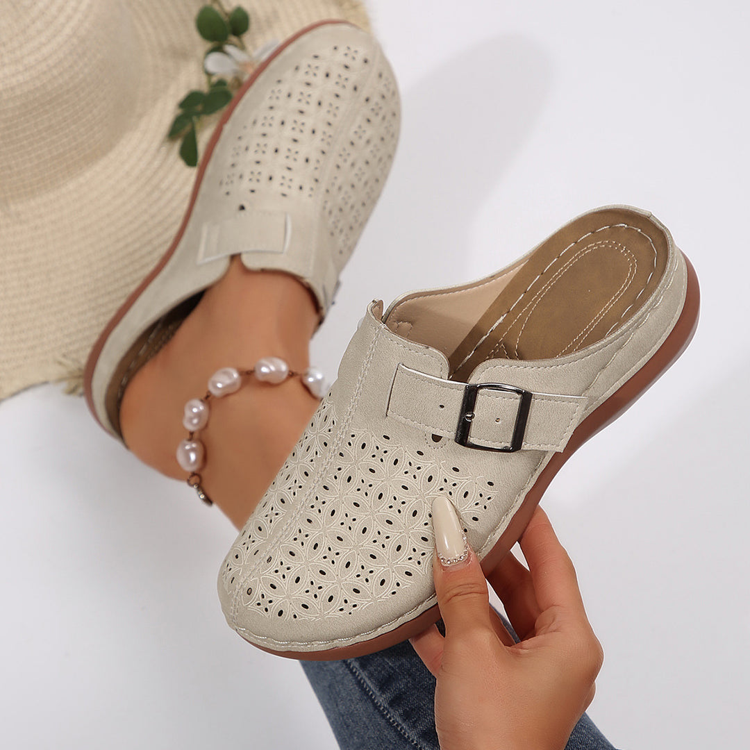 Damen Atmungsaktive Clogs mit modischem Lochmuster R&B