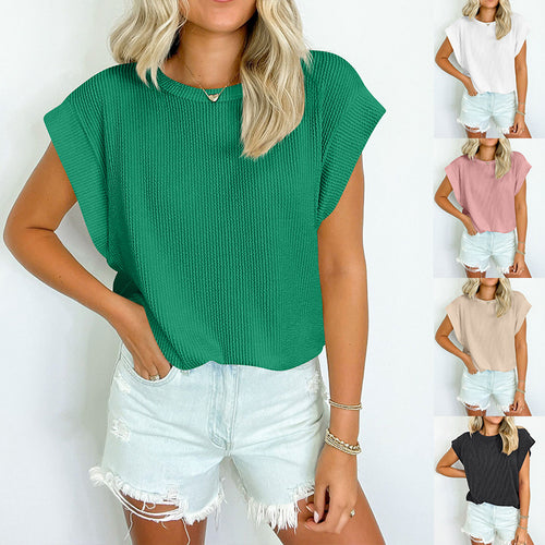 Damen lässiges Kurzarm-Shirt R&B