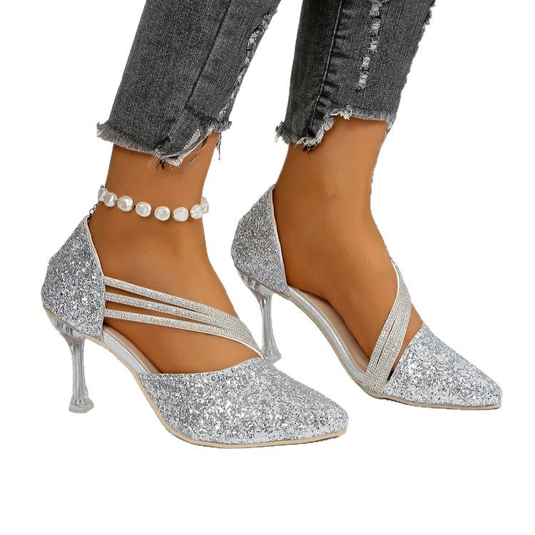 Damen Glamouröse Stiletto-Pumps mit funkelndem Strassdesign R&B