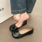 Damen Komfortable Ballerinas mit elegantem, glänzendem Obermaterial