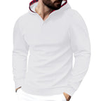 Herren Kapuzensweater mit strukturiertem Design und komfortablem Schnitt R&B