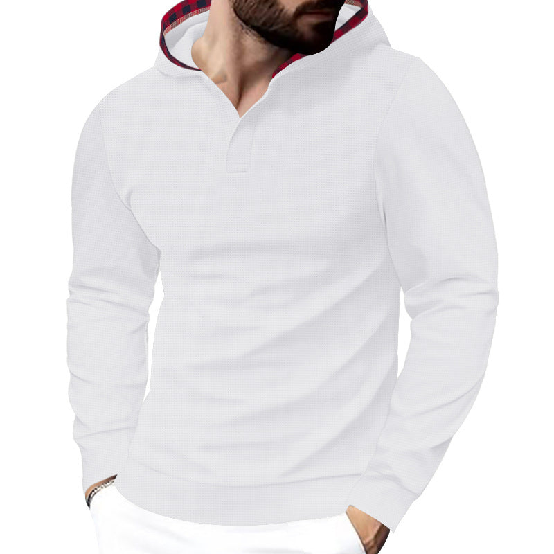 Herren Kapuzensweater mit strukturiertem Design und komfortablem Schnitt R&B