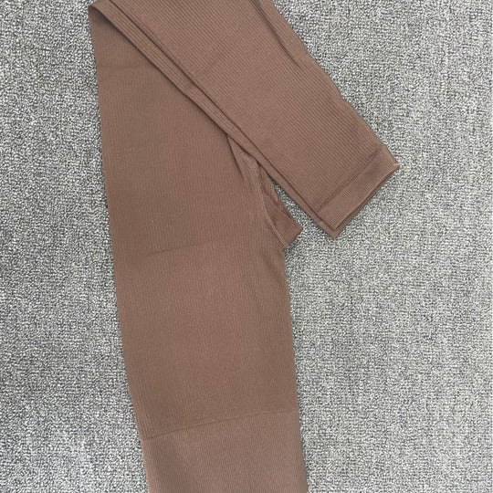 Damen Hochtaillierte Fitness-Leggings mit Struktur R&B