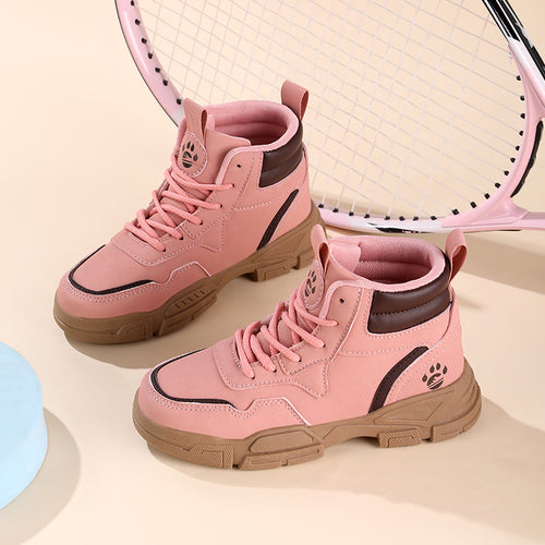 Damen modische High-Top Sneakers mit atmungsaktiver Mesh-Oberfläche und robuster Laufsohle R&B